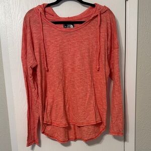 The North Face Women's Heathered Coral Drawstring Hoodie